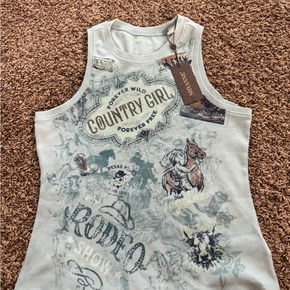 Shyanne Country Girl Graphic Tank Top